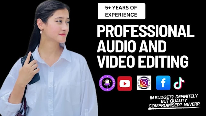 do audio and video editing professionally