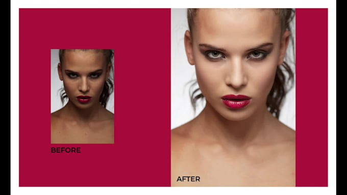 do professional portrait model retouching