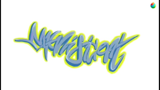 make a graffiti lettering art logo