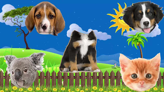 create wrong head  and eyes puzzle cartoon within 24 hours