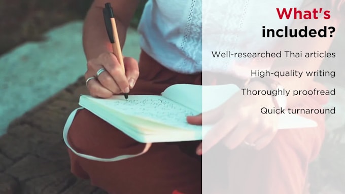 write original thai articles, expert thai writer