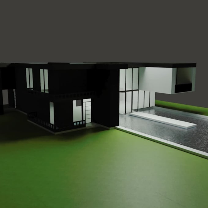 make a 3d building for you in blender