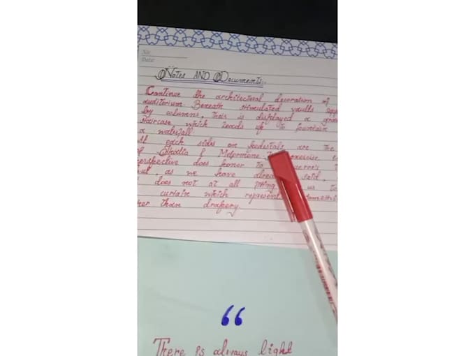 handwrite notes and letters in elegant calligraphy