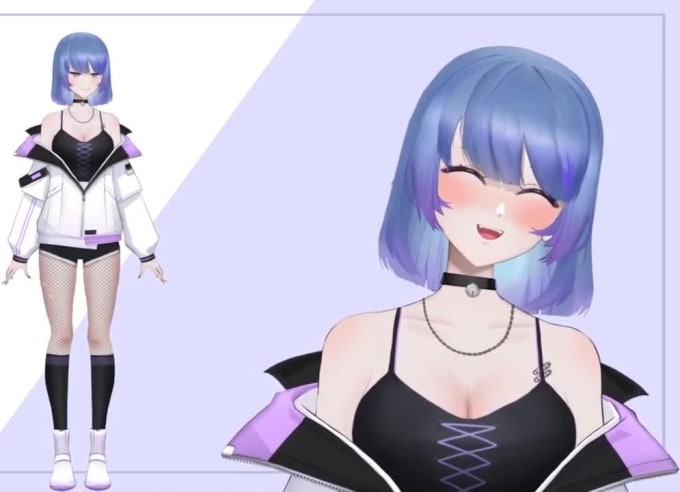 Draw And Rig Live D Vtuber Model D Vtuber Model Live D Rigging Vtuber Avatar By Studio Olass