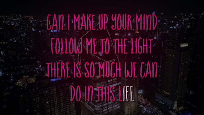 make a karaoke music lyric video