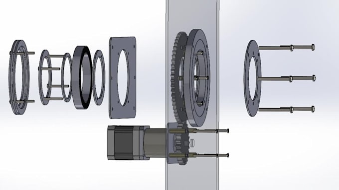 do 3d cad design and mechanical 3d model using solidworks