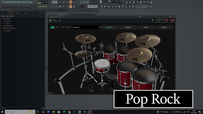 create realistic and natural sounding midi drums for you