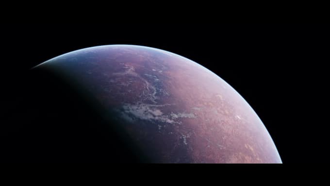 create realistic space scene renders and cinematics