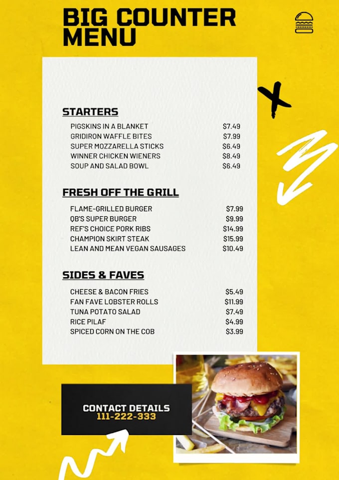 Design custom fancy restaurant menu by Jawariairfan | Fiverr