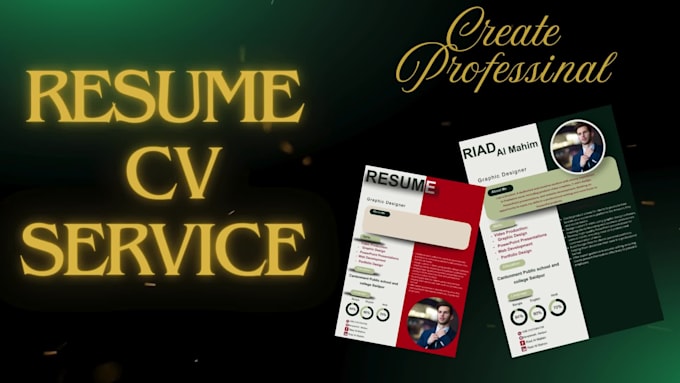 design a professional CV and resume with up to date