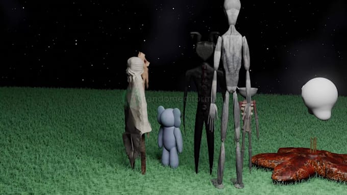 3d model and fully rig you a monster in blender