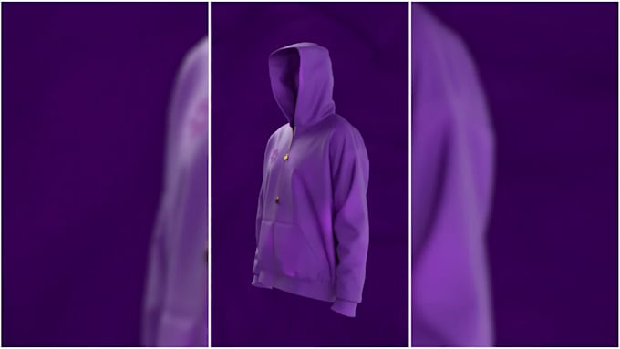 make an engaging 3d zip up hoodie animation