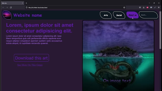 Design a animated website using html and css by Mayank_koli | Fiverr