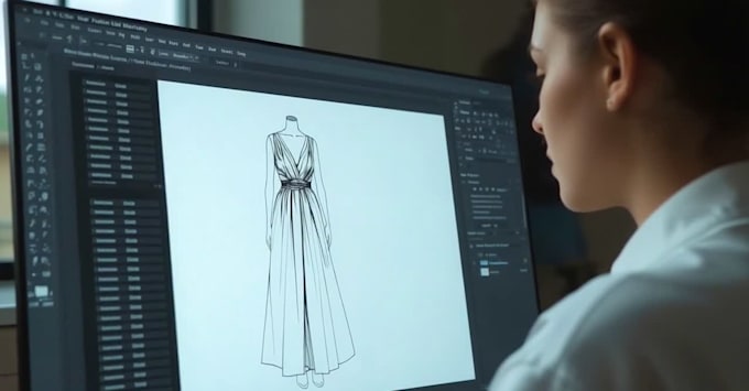 create luxury fashion concept illustrations