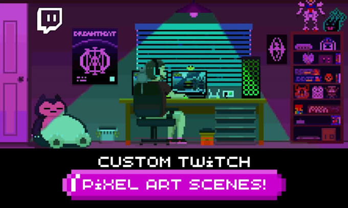 create stunning pixel art scenes for your twitch stream
