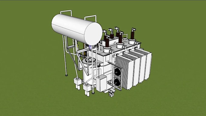 create 3d model of electrical and mechanical equipments