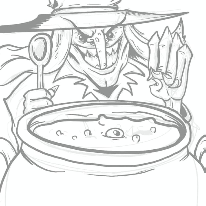 Draw spooky, horror and creepy illustrations by Dominicdraws Fiverr