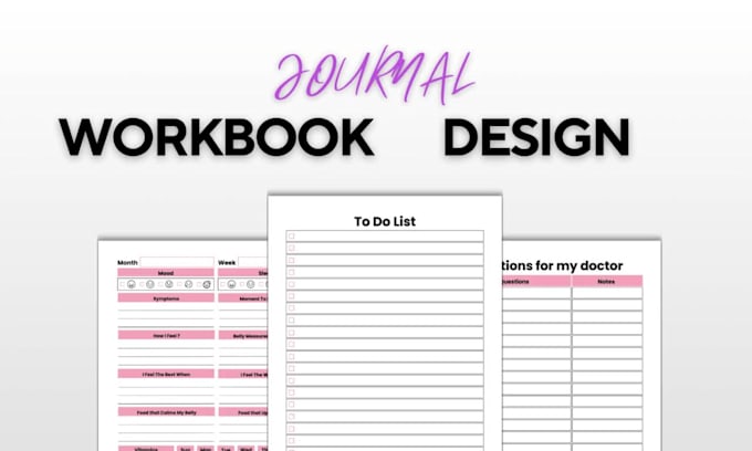 Worksheet design logbook journal design workbook design nursing playbook by Ogele_master | Fiverr