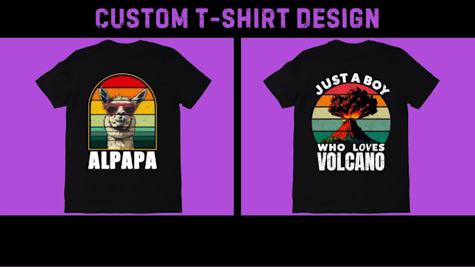 do custom typography and graphics tshirt design