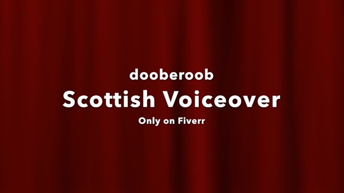 record a voiceover in my scottish accent