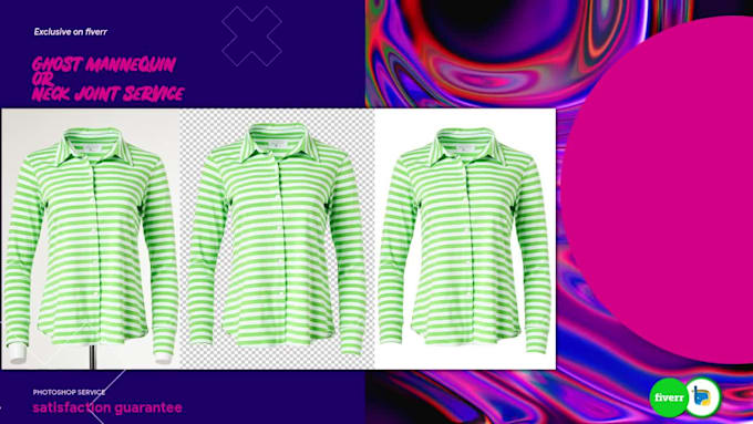 do ghost mannequin and neck joint editing for clothing brands