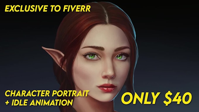 design your fantasy character portrait art