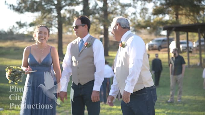 film and edit your wedding video