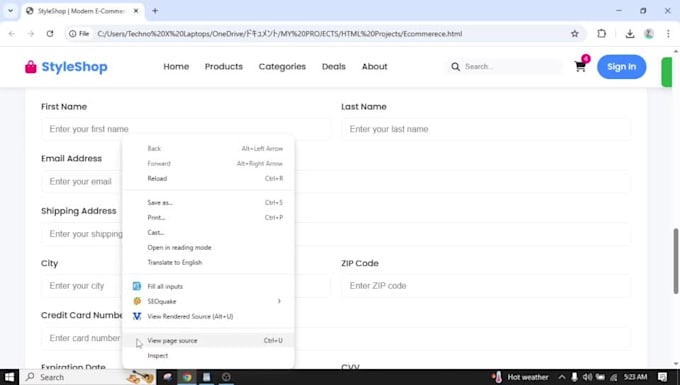 develop business website and blog