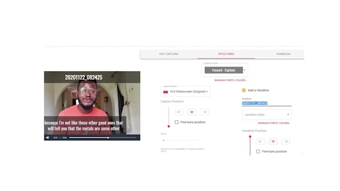 translate, add synced subtitles to a video or edit a video