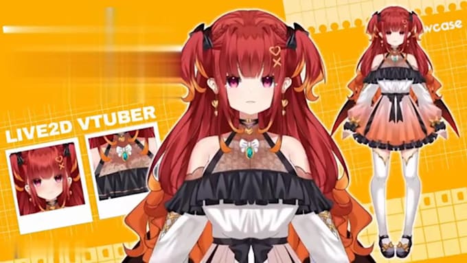 drawand rig custom live2d vtuber model, live 2d vtuber rigging, png vtuber model