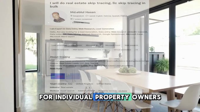 do real estate skip tracing, llc skip tracing in bulk