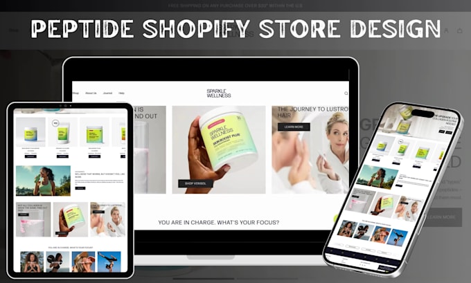 a compliant peptide sarms supplement shopify ecommerce store website