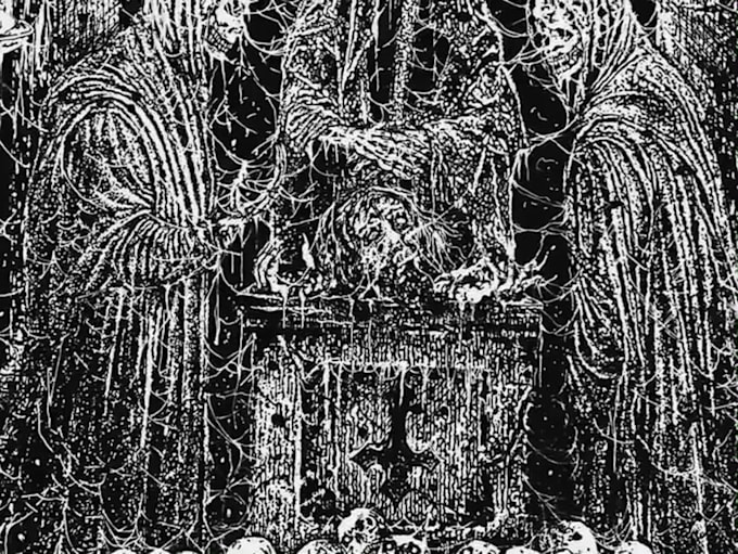 create detailed hand drawn dark art and blackwork