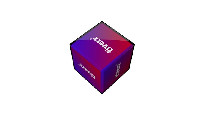 Create a transparent 3d rotating logo animation or 360 seamless loop by ...