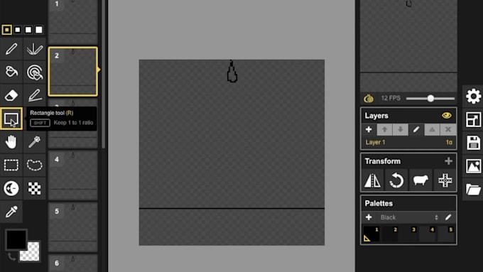 make retro pixel art animation of your choice for your game