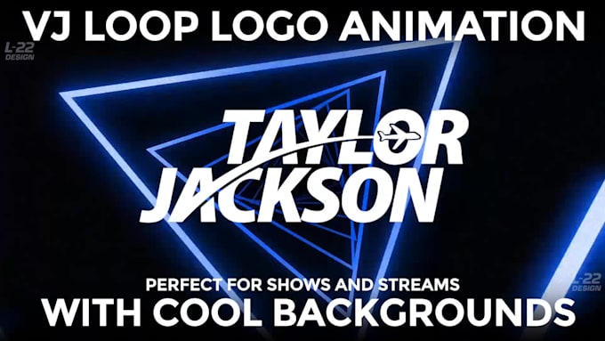 animate your logo in a 4k vj loop video