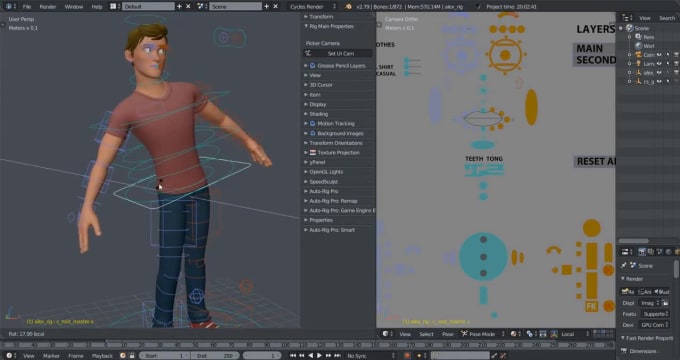 3d Character Rigging, Animate And Rigging 3d Character, Rig3d In Maya ...