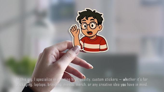 design custom stickers pack for you