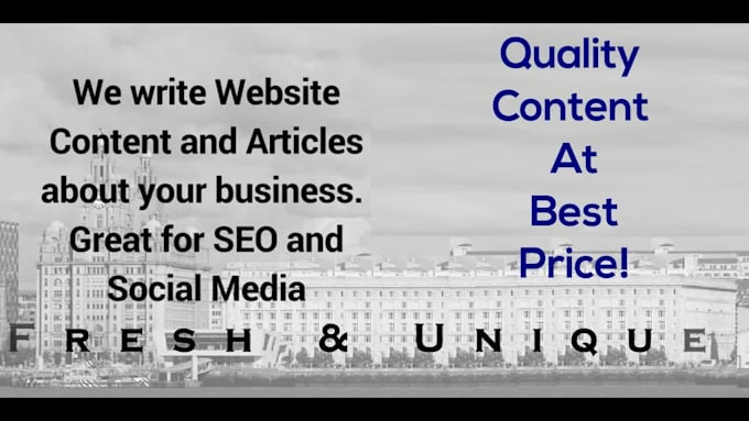 write fresh, unique blog, article for your business service