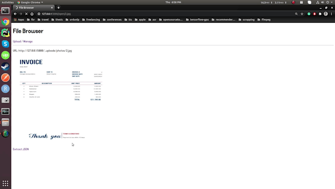 do ocr on invoices