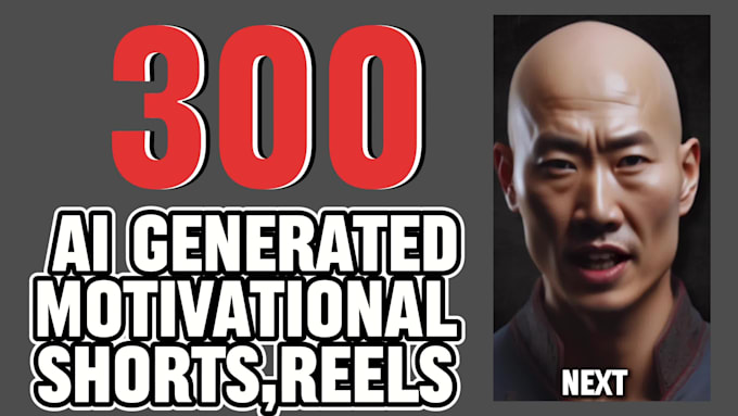 create motivational ai generated reels, shorts, and avatar reels shorts in 6hour
