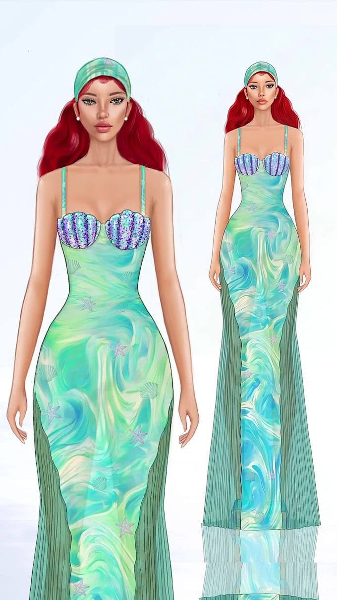 Draw fashion illustration and sketch by Yemiwumi | Fiverr
