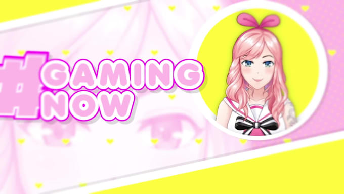 create animated promotion video debut and intro for vtuber or live2d