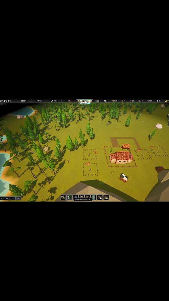 develop a full simulation mobile game with systems and UI