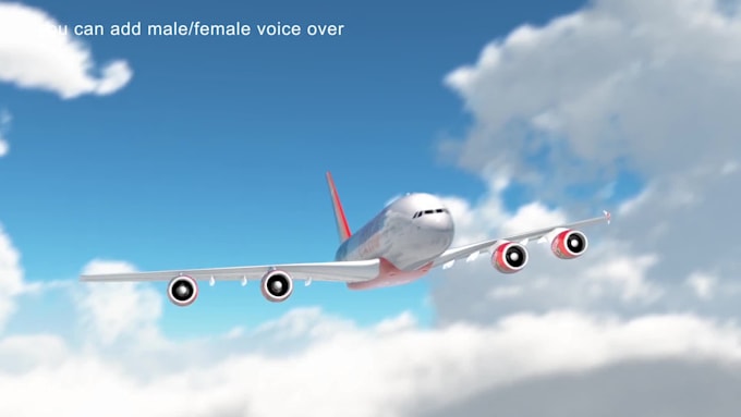 create awesome airplane animation with voice over
