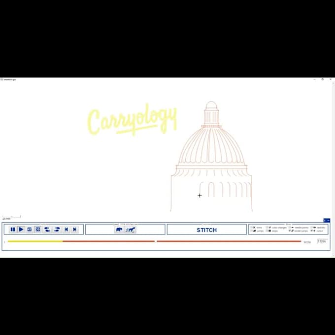 create embroidery designs and digitizing into dst