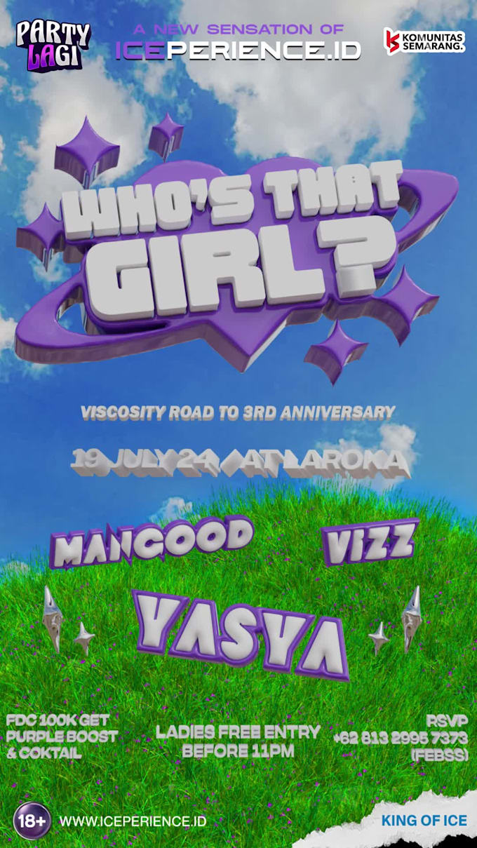 make 3d animation flayer for your event