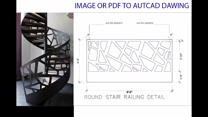 do autocad drawing from pdf or image or concept