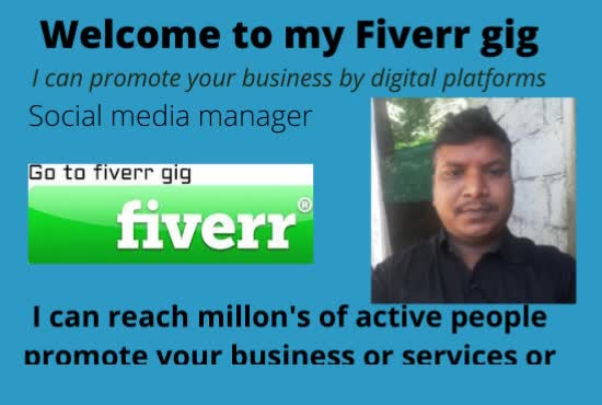 be promote by digital platform, your bussinese, service,or product