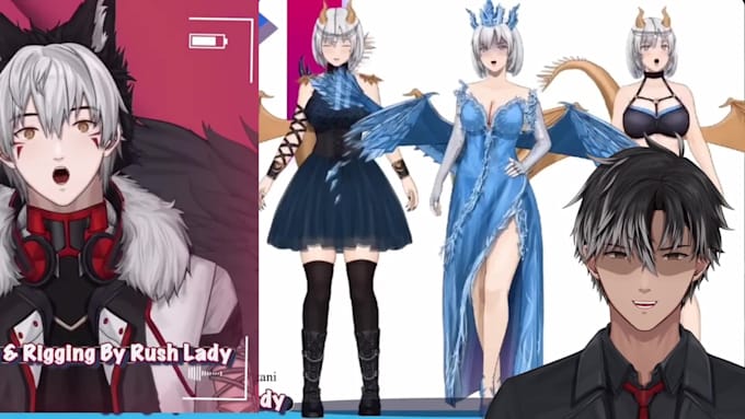 vtuber model design ready to rig